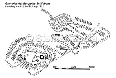 Grundriss der Burg Schildberg